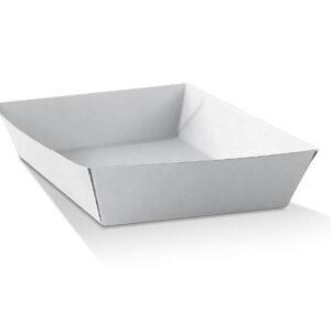 Corrugated Tray Square White 250pc/ctn