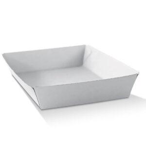 Medium Corrugated Tray White 250pc/ctn