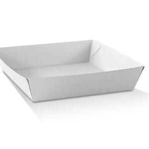 Large Corrugated Tray White 250pc/ctn