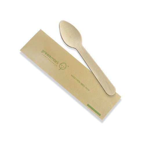 Wooden Tea Spoon Individually Wrapped 1000pc/ctn